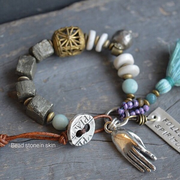 Yoga bracelet, Mudra, Power bracelet, Buddha, Hippie, Tassel, bracelet, Meditation bracelet.