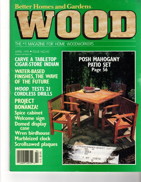 Wood Magazine April 1991 Issue 42 Etsy