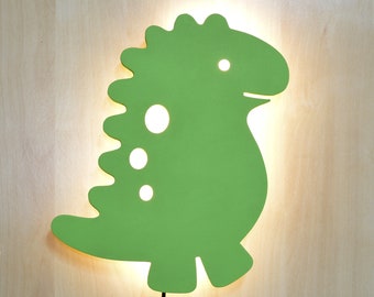 Lampe pour Enfants, Dino Wall Art, Décoration de bébé, Décor Personnalisé pour Enfants, Eclairage pour Enfants, veilleuse pour enfants