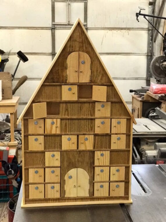 Wooden Advent Calendar Etsy