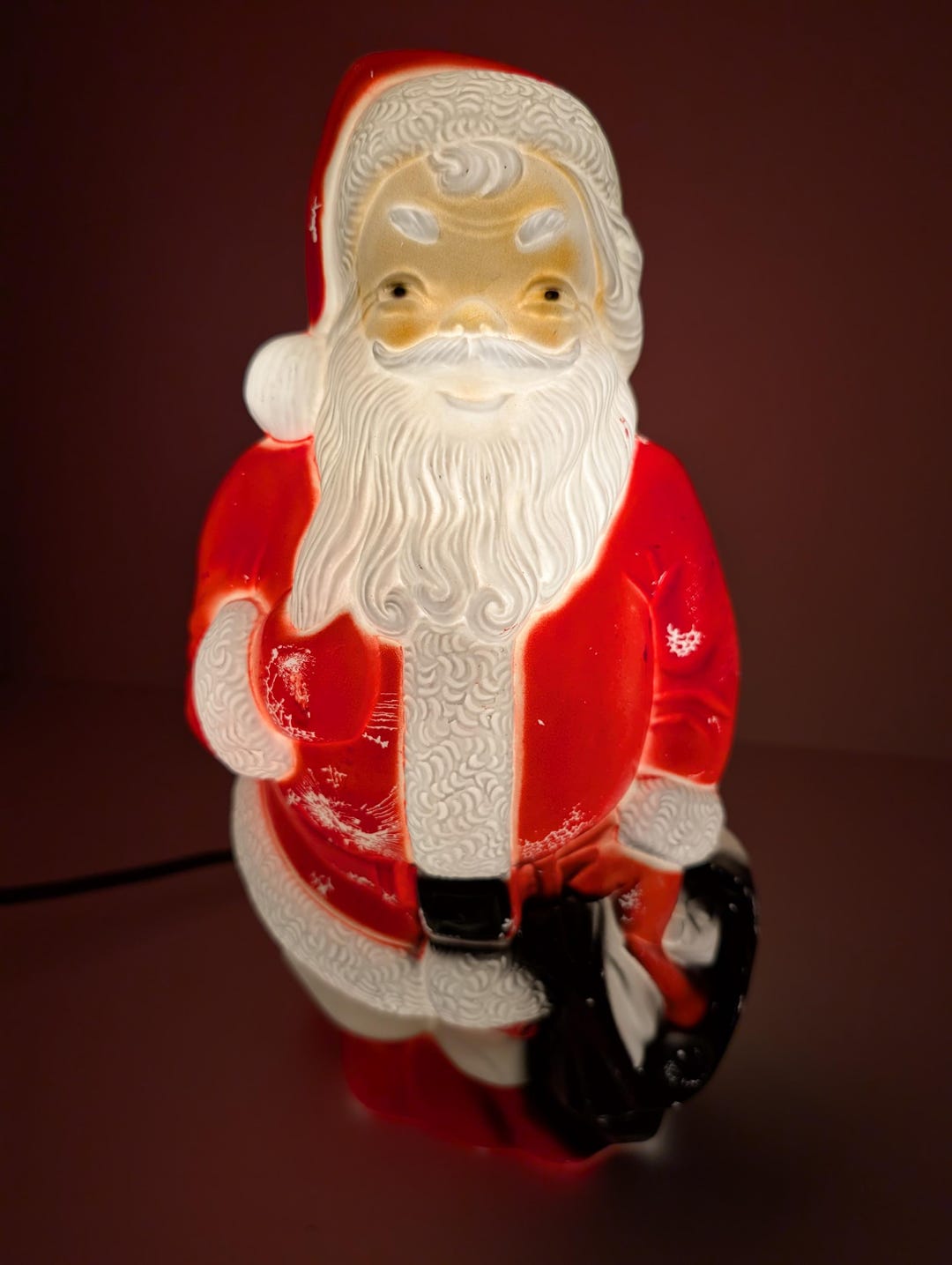 Vintage Empire Santa Claus SANTA LAMP Christmas Tabletop 13" Lighted ...