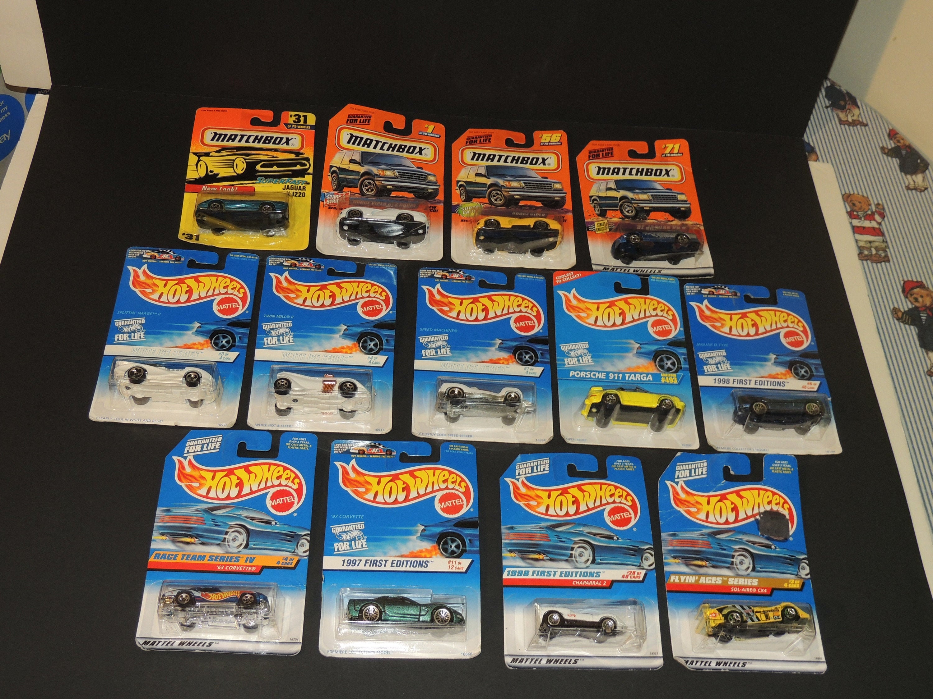 Lot Of 13 1990's Hot Wheels / Matchbox Carded Toy Cars Etsy