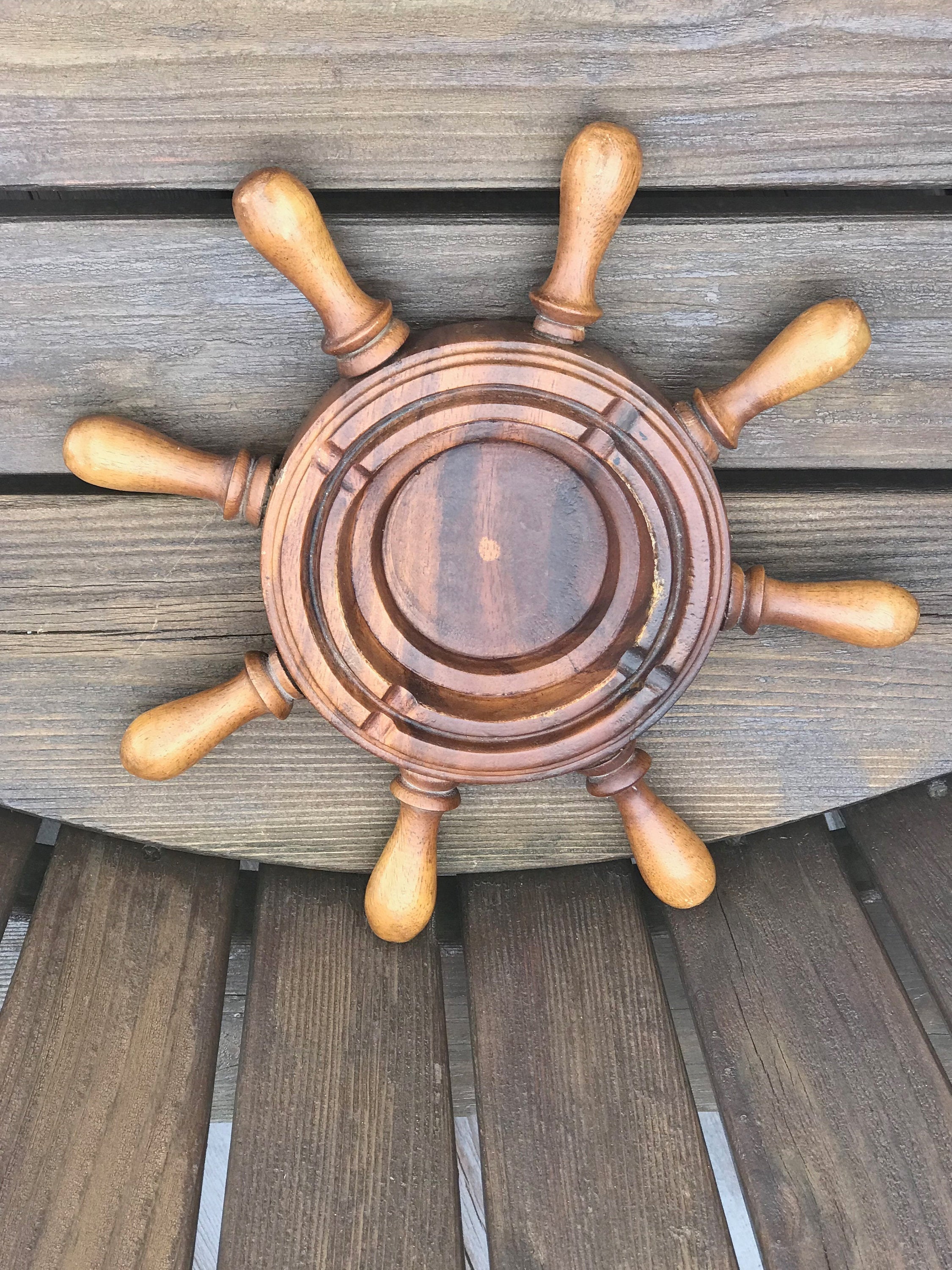Handcrafted Vintage Nautical Ashtray All Solid Wood 11 Etsy New Zealand