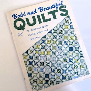 Digital - Aunt Martha&#39;s Bold and Beautiful Quilts No. 3778, 16 Patchwork Quilts, Cathedral Window, Dresden Plate, Irish Chain,
