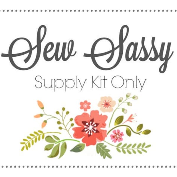 Sew Sassy Thread Catcher Supply Kit for Sewing Accessory, Scrap Catcher, with Ground Walnut Shells from Curry Bungalow