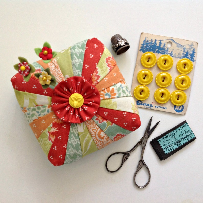 SEW SASSY Thread Catcher Sewing Pattern Pincushion Scrap Bag Etsy