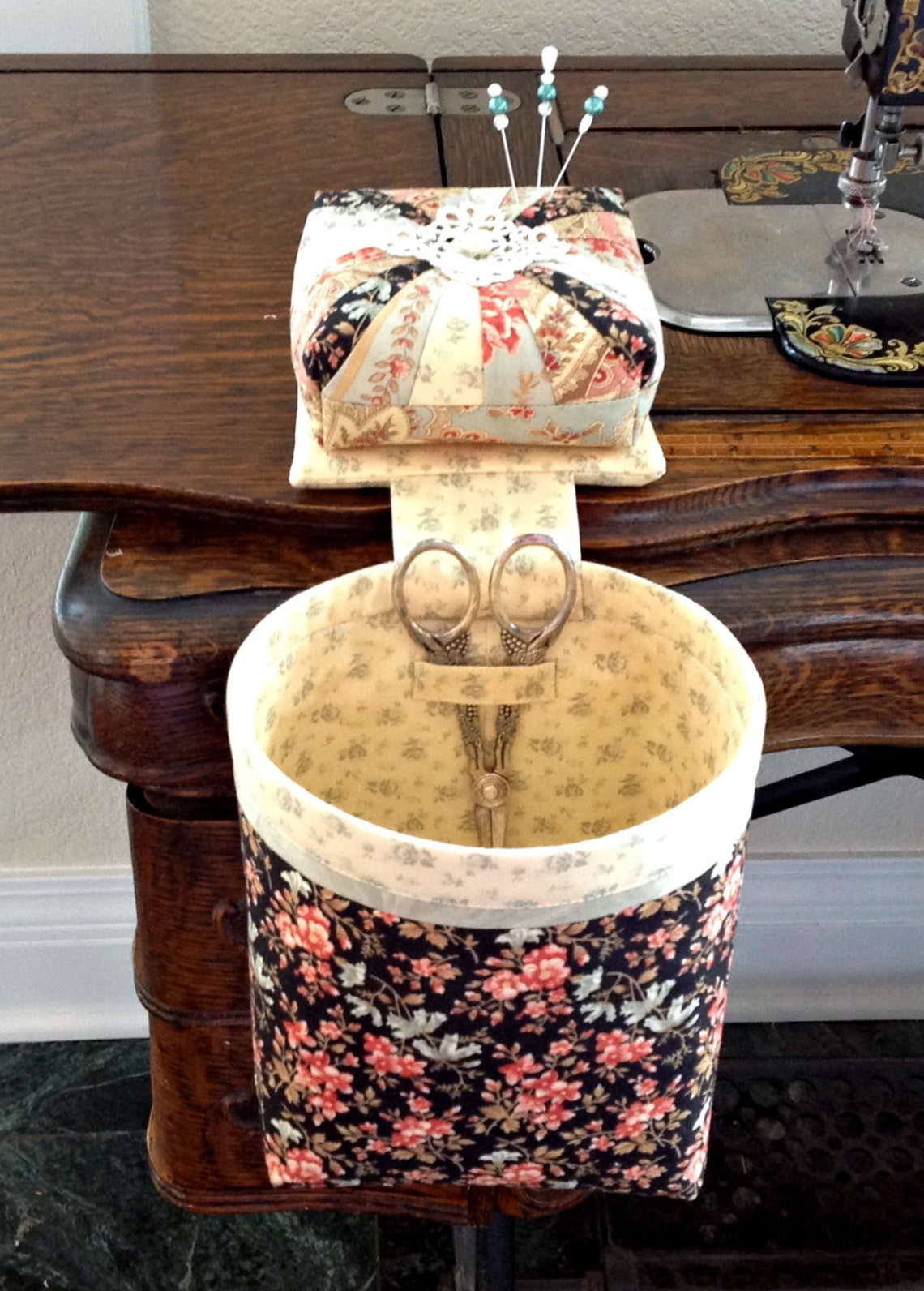 Handmade Sew Sassy Thread Catcher with Detachable Pincushion Etsy