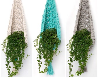 The Cozy Crochet Plant Hanger Pattern | Crochet Pattern PDF | Crochet Plant Hanger | Handmade Plant Hanger | Hanging Basket | Crochet Basket