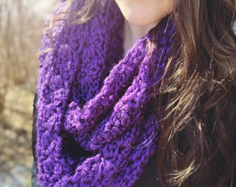 February Sky Scarf | Crochet Pattern | Scarf Pattern | Crochet Scarf | Infinity Scarf | Crochet Cowl | Crochet Infinity Scarf