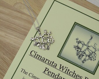 Cimaruta Witches Protection Pendant Necklace Amulet Strega Stregharia Talisman Italian Witch Craft Pagan Witch Craft Wiccan Good Luck Charm