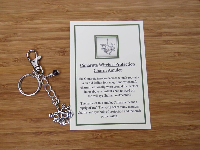 Cimaruta Bag Key Charm Witches protection Tailsman Strega Etsy