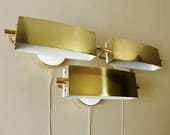 Jacques Biny - 3 Vintage Modernist Wall Adjustable Lamps - 1950s - L7