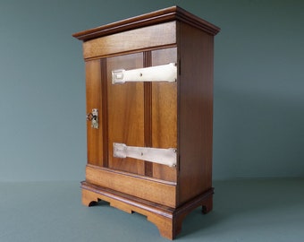Antique French Solid Cherry Wood Wall Cabinet     L8