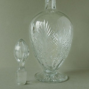 Antique Crystal de Saint Louis  Decanter  -  Carafe  before 1936s - Massenet  Wine Decanter