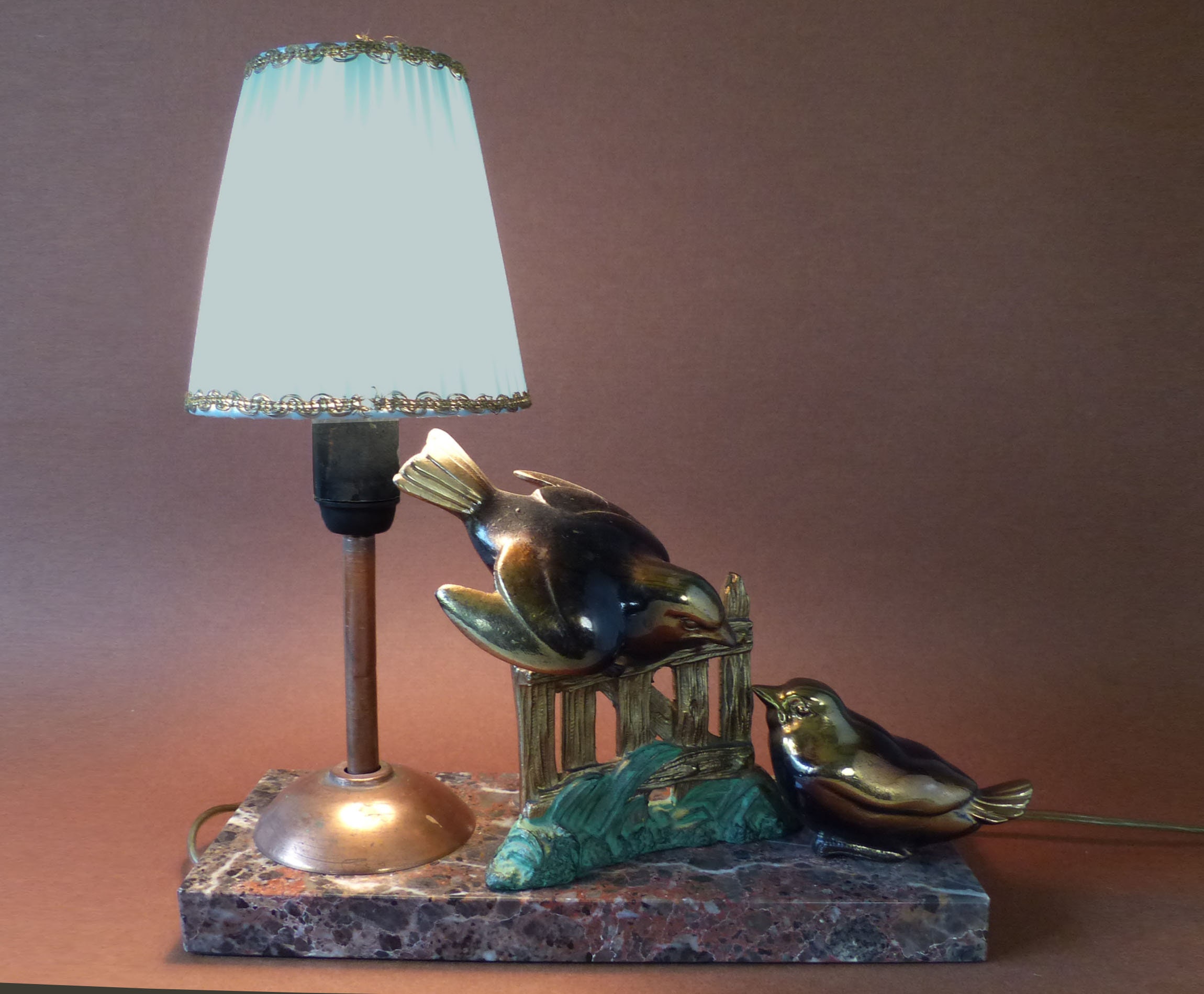 Lampe De Table Grue Oiseau – Palazzo INT, Lampe Chevet Design Chinoiserie, Dorée