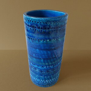 Vintage Cylinder Flower Vase by Bitossi, Italy -  Designed by Aldo Londi.
