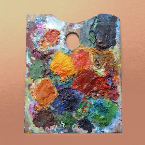 Vintage Solid Wood Artist Palette