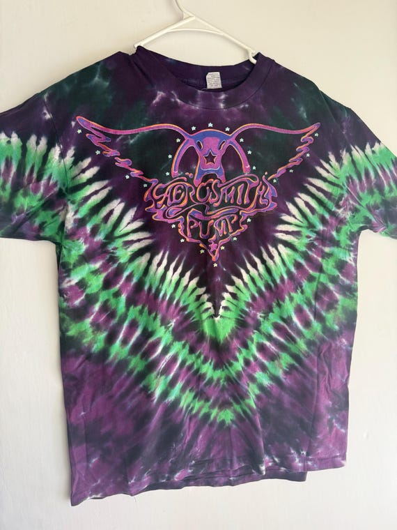 aerosmith tie dye shirt