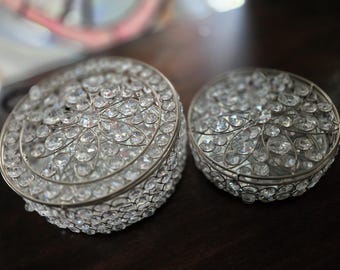 Joyero/almacenamiento de cristal