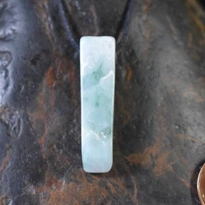 Ciondolo giada birmana Jadeite Birmania Myanmar Ciondolo lucido naturale al 100%, pendente di giada finitura lucida, ciondolo perla di giada