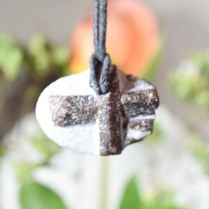 Staurolite Pendant ,Ferry Cross Pendant,staurolite Necklace staurolite Bead necklace, Metaphysical stone