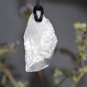 Danburit Kristall Anhänger Halskette Natürliche Rohe Kristall Heilung metaphysische Halskette Mexiko Kristall Halskette Bead