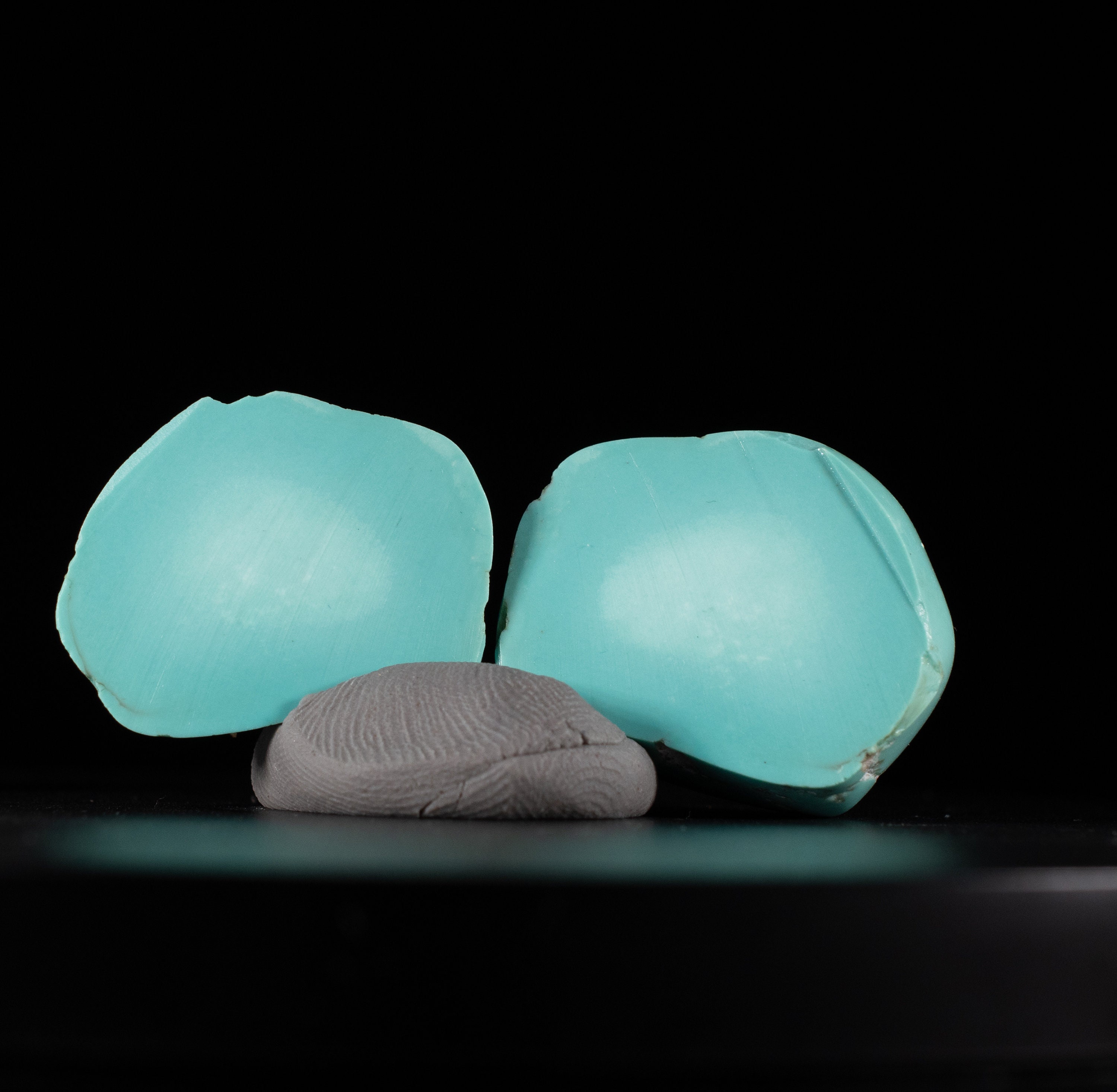 Rotkehlchen Ei Blau Türkis Nugget halbiert roh aus den | Etsy