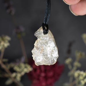 Lybian Desert Glass Pendant , Tektite  necklace Desert Glass  Bead Necklace Bead pendant with adjustable cord