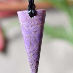 Purple Jade Pendant Jadeite Turkey Natural Pendant ,Handcut and polished Jade pendant ,Hand carved  Jade Bead pendant