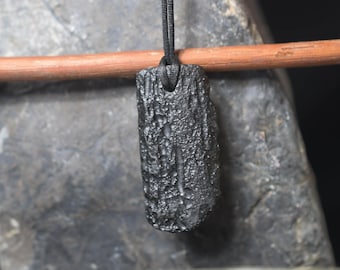 Tektite Pendant , Tektite Black meteorite necklace Tektite Bead Necklace Tektite Bead pendant
