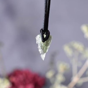 Moldavite Pendant , Tektite Green meteorite necklace Moldavite Bead Necklace Moldavite Bead pendant