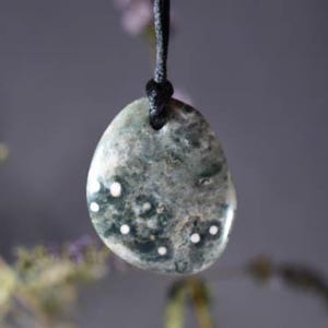 Ocean Jasper small Stone Pendant Grade AAA Ocean Jasper Pendant  Polished Ocean Jasper Pendant  Orbicular Jasper