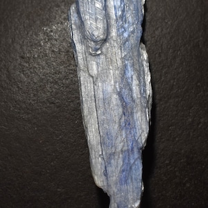 Raw Blue Kyanite Combo Necklace, Kyanite Pendant, Raw Kyanite Necklace with adjustable cord