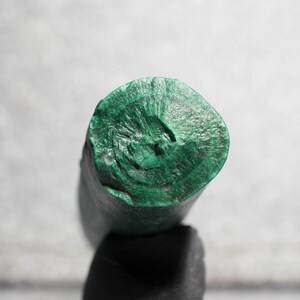 Malachite stalactite gem stone specimen rough