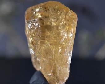 Yellow Orange Imperial Topaz Crystal, Terminated Specimen, Brazil
