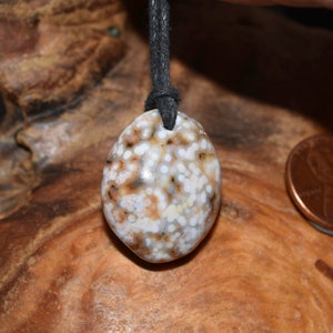Ocean Jasper Palm Stone Pendant Grade AAA Ocean Jasper Pendant  Polished Ocean Jasper Pendant  Orbicular Jasper