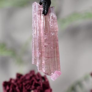 Pink Tourmaline crystal Pendant  Afghanistan