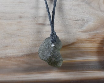 Moldavite Pendant , tektite Green meteorite necklace Moldavite Necklace, Moldavite Crystal pendant