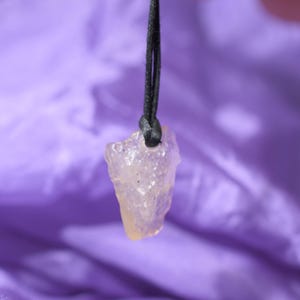 Lybian Desert Glass Pendant , Tektite  necklace Desert Glass  Bead Necklace Bead pendant with adjustable cord
