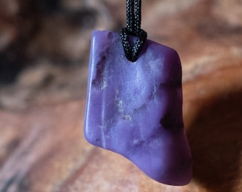 Handmade Jewelry 45973 Healing Crystals and Stones Sterling Silver SUGILITE Crystal Pendant Marquise