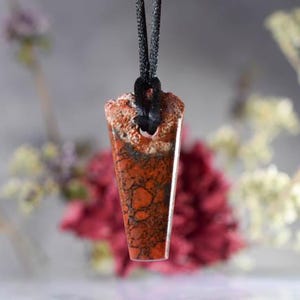 Dinosaur Bone Necklace,Dinosaur Agate Bone Pendant,Fossil Dinosaur pendant