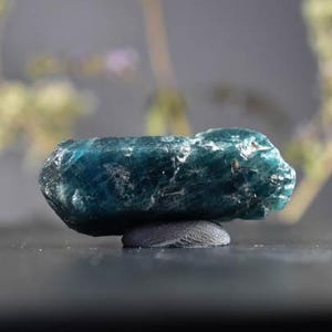 Apatite crystal Terminated Natural  Blue Crystal Brazil