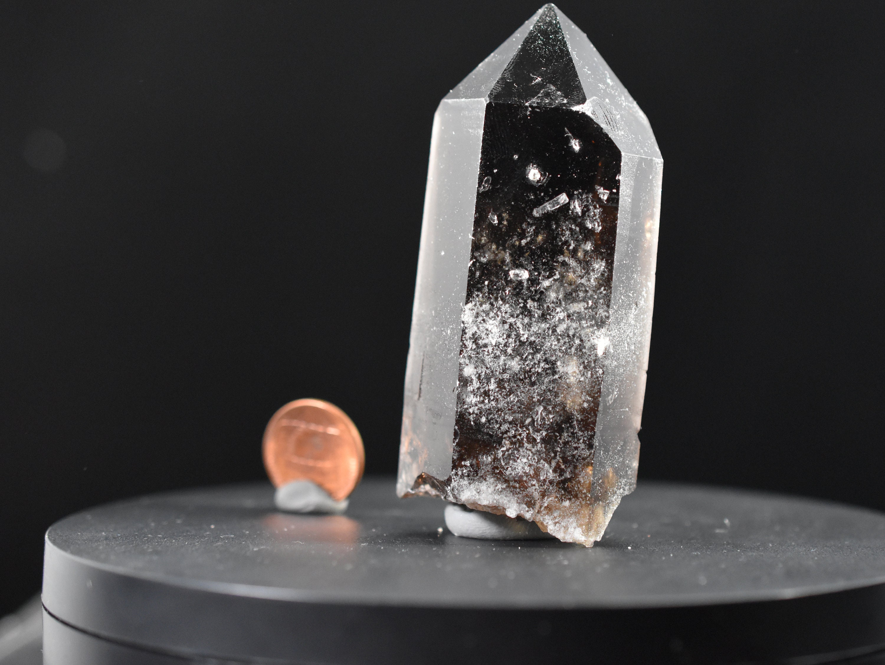 Smokey Quartz Crystal Self Healed Quartz Crystal 225 Grams Brazil 