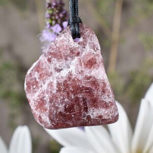 Cherry Tanzurine Pendant Tanzania Rare African Crystal Tanzurine pendant