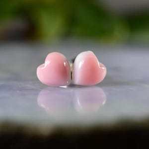 Queen Pink Conch shell stud earring heart queen conch heart stud earrings