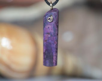 Sugilite gemstone  pendant Necklace In 14 KT solid Gold Wire Wrap
