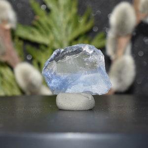 Rare Dumortierite Included Quartz Crystal - Brazil