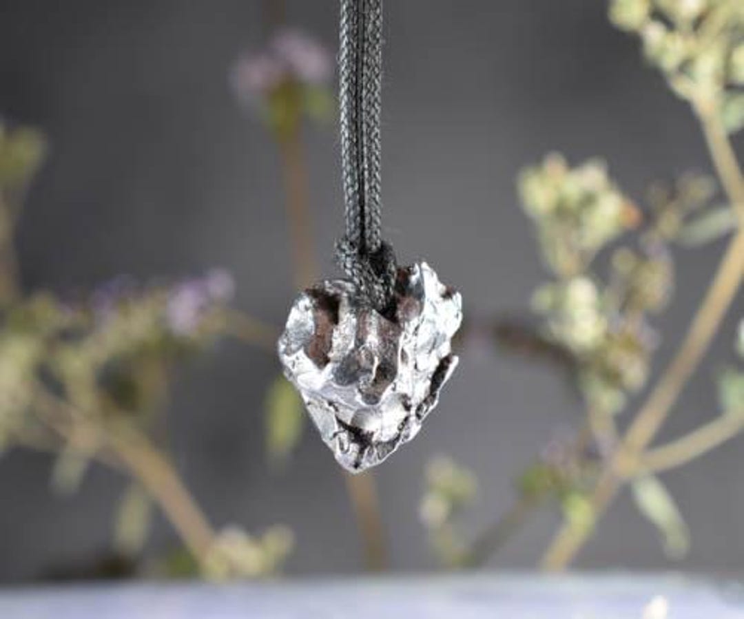 Meteorite Meteor Pendant , Morocco Meteorite Necklace, Men's