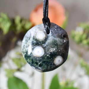 Ocean Jasper Palm Stone Pendant Grade AAA Ocean Jasper Pendant Hand highest quality Polished Ocean Jasper Pendant  Orbicular Jasper