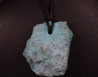 Colgante de crisocola, piedra de collar de piedra natural de crisocola
